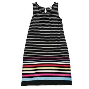Christopher & Banks Striped Sleeveless Dress